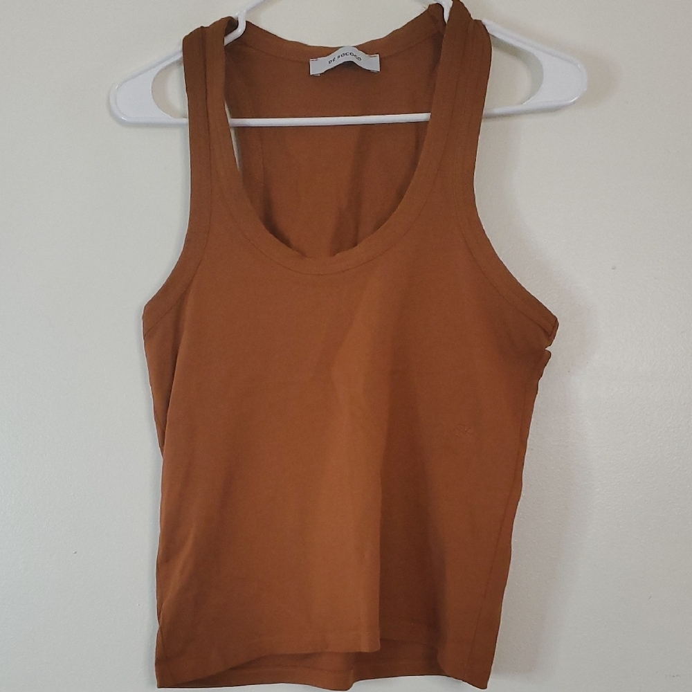 De Rococo Racerback Tank Top Size Small Womens Cinnamon Spice